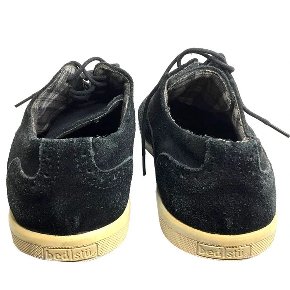 Bed Stu Men's Quinn Oxford Black Suede Size‎ 9 - Picture 3 of 5